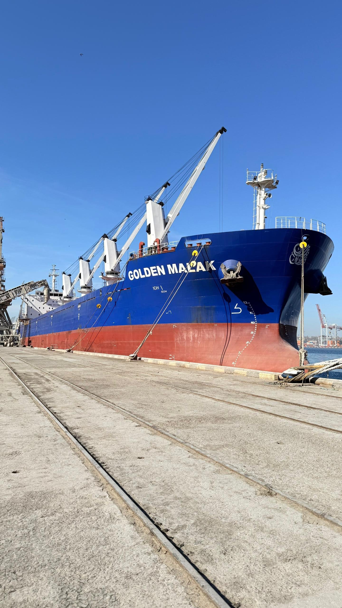 Y SHIP managed vessel at port